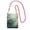 Fuchusia, variant on Lightweight Crossbody Cell Phone Purse Bag with Arm Band, Wallet & Key Pouch for Walking, Travel and Hiking, Morning Forest, Pink