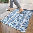 thumbnail image 4 of Boho Blue Geometric Ethnic Pattern Door Rugs,Washable Non Slip Door Mats Indoor,Decorative Door Mats,Entry Mat Indoor for Entrance,Bedroom,Kitchen,Bathroom,17"x30", 4 of 6
