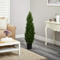 thumbnail image 2 of Nearly Natural 4FT Faux Cedar Tree, Outdoor Front Porch Décor, Faux Cedar Tree Pine Tree in Nursery Planter with UV Resistant Coating, 2 of 7