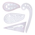 thumbnail image 1 of Regla de medición de ropa, juego de reglas de medición de ropa, regla de patrón multifuncional, herramientas de costura elaboradas con cuidado, 1 of 12