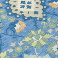 thumbnail image 5 of HomeRoots 597678 9 x 12 ft. Blue, Green & Orange Oriental Washable Indoor & Outdoor Rectangle Area Rug, 5 of 5