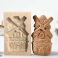thumbnail image 5 of Wooden Cookie Embossing Mould - Decorative Baking Tool for Christmas, Thanksgiving DIY Crafts, Embossed Biscuit Maker & Kitchen DIY Gift, 5 of 6