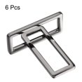 thumbnail image 3 of Unique Bargains 39x12.5mm Rectangle Buckles Electroplated Light Black 6 Pack, 3 of 7