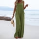 thumbnail image 5 of Mono informal con hombros descubiertos para mujer, mono con tirantes y botones sólidos, pantalón de pierna con bolsillo ancho Fridja alkflakhf36784, 5 of 8