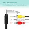 thumbnail image 2 of Yolmary 5ft AV A/V TV-Out Cable Cord Compatible with JVC Everio GR-DZ7 GR-DX77 GR-DX97 GR-DX307 U/S, 2 of 5