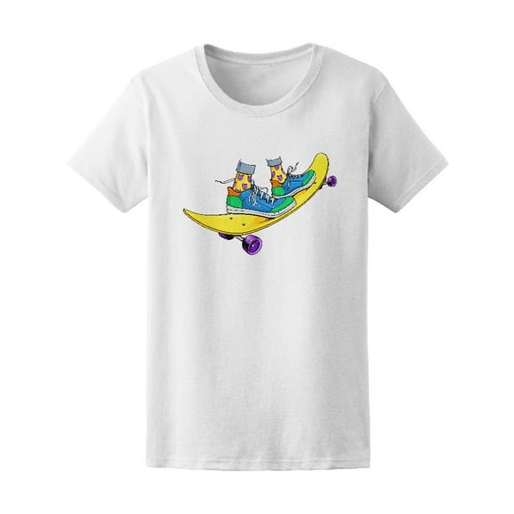Bright Retro Skateboard Sneakers Tee Women's -Image by Shutterstock
