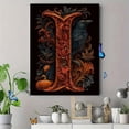 thumbnail image 4 of Gothic Raven Pumpkin Scrollwork Letter I Canvas Print, Suitable for Living Room, Bedroom, Hallway, Office, Study, 4 of 8