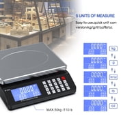 CCWeigh Digital Computing Price Scale with Capacity 66lbs and 0.1oz readability, AC/DC