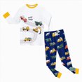 thumbnail image 5 of Gibobby Toddler Boys Pajamas Boys Pajama Sets Soft Long Sleeve Fall Winter Sleepwear Sets 1t 2t 3t 4t 5t 6t Toddler Boys Clothes Toddler Boys Clothes,Yellow,Size 5-6 Years, 5 of 8