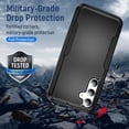 thumbnail image 5 of ShellTech Case for Samsung Galaxy A14 5G,Heavy Duty Rubber+PC Dual Layer Protection Case Shockproof Protective Shell Cover,Black, 5 of 6