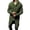 Green, variant on Men's Hooded Cardigan Sweater, Long Sleeve Zip up Knit Jacket, Chunky Winter Layering Piece, Casual Open Front Coat, Stylish Fall Winter Top, Versatile Layer for Indoor Or Outdoor, Black L