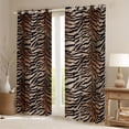 thumbnail image 2 of Homewish Adults Female Men Abstract Animal Zebra Black Out Curtains,Abstract Gradient Geometric Stripes Curtains Pack of 2 (42x63 Each),Jungle Wildlife Print Bedroom Curtains, 2 of 6