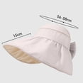 thumbnail image 5 of Achuyrbd Women's Bowknot Wide Brim Sun Hat, Foldable UV Protection Bucket Hat, 5 of 5