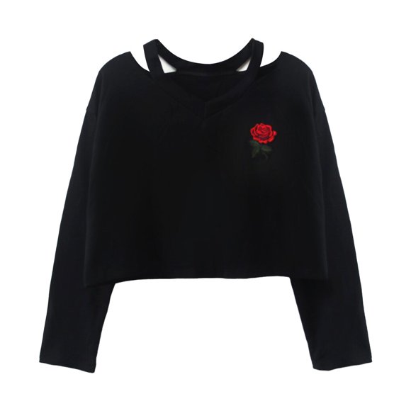 Women V Neck T-shirt Summer Good Stitching Solid Spring Rose Long Sleeve Sexy Blouse European Style Elastic Slim Top Clothing Large Size L