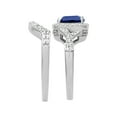 thumbnail image 2 of Keepsake 2 2/3 Carat TGW Created Blue & White Sapphire "Midnight Gem" Women’s Bridal Set in Sterling Silver, 2 of 7