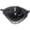 Black, variant on Slccxzc Fabric Tricorn Pirate Hat Lace Floral Decor Adult Headwear