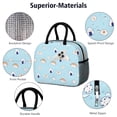 thumbnail image 4 of Lunch Bag Lunch Box for Women Reusable Insulated Lunch Bags,Water-Resistant Sushi Print Cooler Lunch Tote Bag, Large Capacity for Work Travel Picnic, 4 of 6