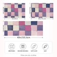 thumbnail image 2 of Yayeee Pillowcase King Size Set of 2 Satin Wrinkle Resistant Pillow Case, Pink and Purple Plaid Pattern, 2 of 7
