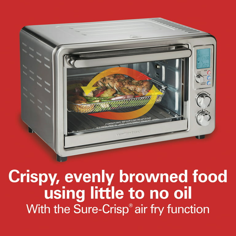 Hamilton Beach Sure Crisp Digital Air Fryer Toaster Oven with Rotisserie -  Roast Beef and Veggies - gastrofork