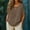*Brown, variant on Women's Faux Linen Dolman Sleeve Short Sleeve Crewneck Top ,Loose Fit Casual Blouse Gray,Womens Plus XL