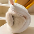 thumbnail image 5 of Penkiiy Warm Slippers for Women Women's Thermal Slippers Soft And Comfortable Furry Warm Fleece Lined Slippers With Non-slip Grippers, Women's Home Bedroom Slippers White Slippers, 5 of 7