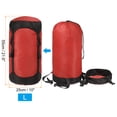 thumbnail image 2 of Uxcell Compression Stuff Sack, 25L Waterproof Sleeping Bag for Backpacking, Red, 2 of 6