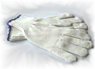 thumbnail image 2 of Joy Fish White Polyester Glove by Dozen S, 2 of 2