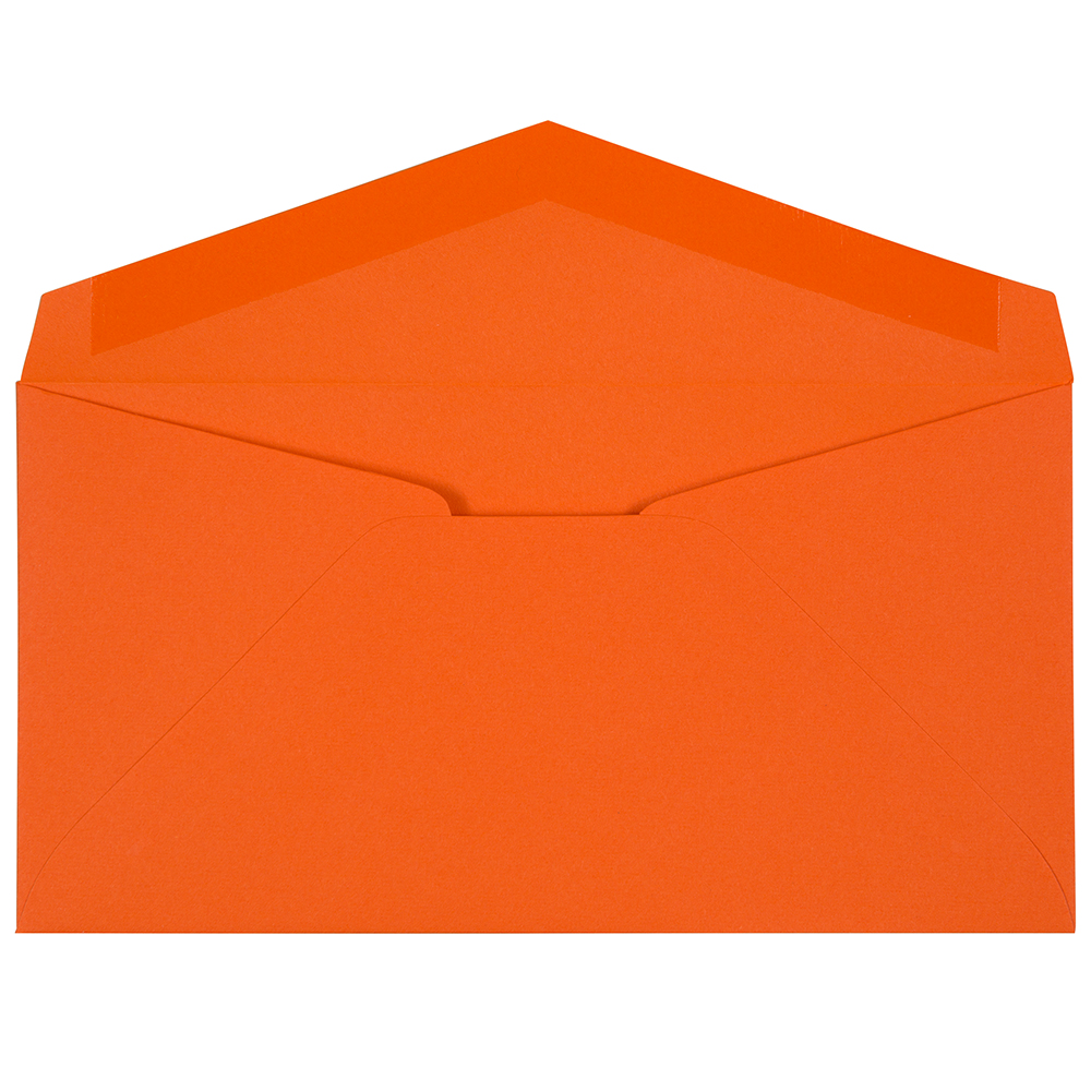 JAM Paper Monarch Envelopes, 3.9x7.5, Orange, 1000/Carton