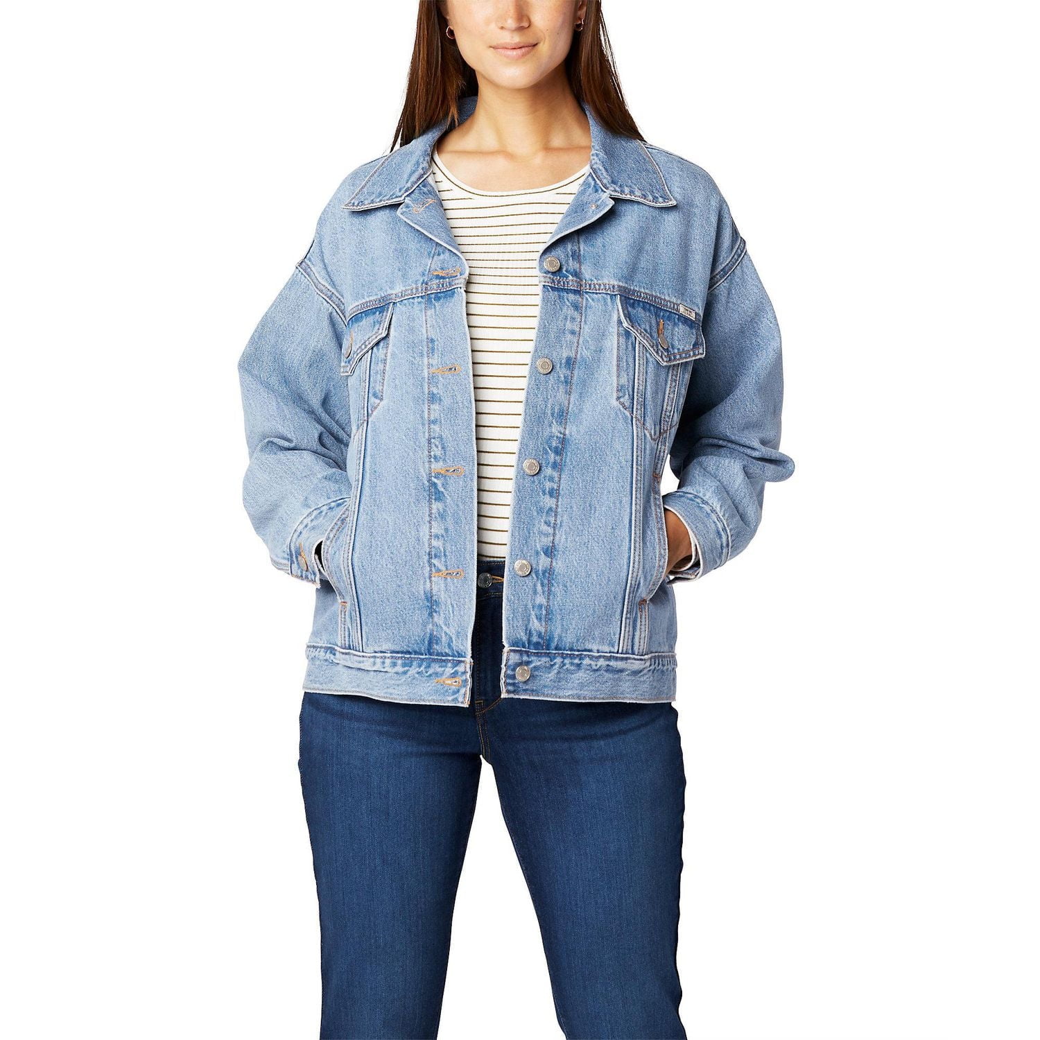 Levi Strauss Signature™ Women's Loose Trucker, Available sizes: XS – XXL