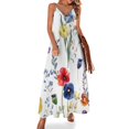 thumbnail image 1 of Vestido de lino sin mangas de verano ropa mujer verano 2024 Ropa mujer Vestidos de mujer Vestido largo de mujer, 1 of 7