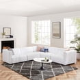 thumbnail image 3 of Modway Conjure Channel Tufted Upholstered Fabric 5-Piece L-Shaped Sectional, Multiple Colors, 3 of 6