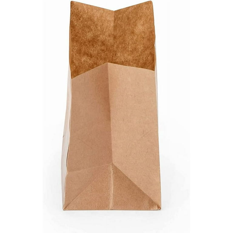 Bag Tek Kraft Paper Bag - 4 lb - 5 x 3 1/4 x 9 1/2 - 100 count box