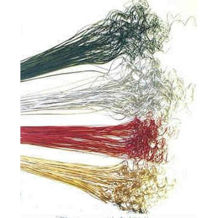 Curly & wavyTing Ting -- TingTing Large 4-6 oz bunch 50 stems per bunch about 26in. long -- Single Bunch - Silver Glittered