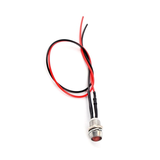 Luz Indicadora 4 Uds 12v 8 Mm Panel LED Danse Lámpara De Advertencia Lámpara Indicadora Universal Para Vehículos De Automóviles