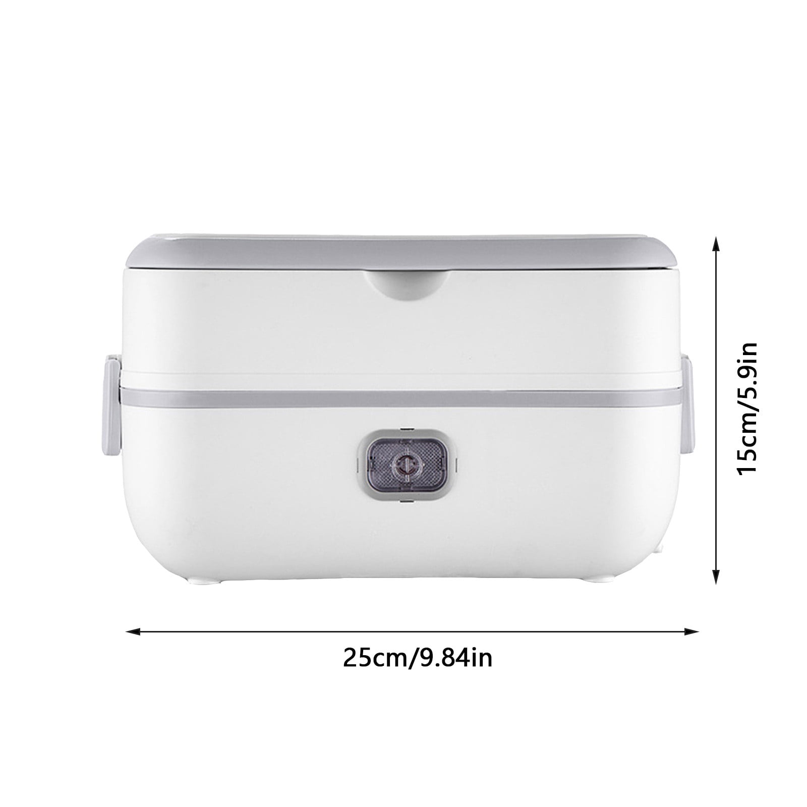 Self Heating Lunch Box Cordless, Cordless Lunch Box with 1L, 158°F Heat, 16000mAh echargeable Battery Powered Food Warmer for Work, Self Heating for Office, Car, and Outdoor Use(White)