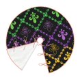 thumbnail image 3 of Kll Mardi Gra Geometric Christmas Tree Skirt 30",Party Decorations Farmhouse For Christmas Decorations Holiday Party, 3 of 8