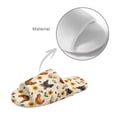 thumbnail image 5 of Xoenoiee Rooster Chicken Sunflower Egg Print Slippers for Women, Memory Foam Soft Warm Slip On Open Toe Cotton House Slippers, Anti-Skid Cozy for Indoor Outdoor, 10.5-11.5 W/9.5-10.5 M, 5 of 7