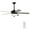 Grey, variant on Gymax 52'' Retro Ceiling Fan w/ Remote Control 3 Wind Speeds & 5 Reversible Blades Black