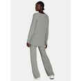 thumbnail image 2 of Time and Tru Woman's Long Sleeve Sweater and Pants Set, 2-Piece, Sizes XS-XXXL, 2 of 4