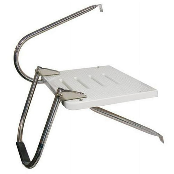 JIF Marine O/B 1 Step Transom Platform w/1 Arms Stainless 317 Boat - Dock Table