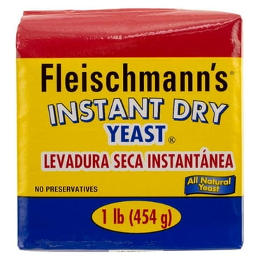 Fleischmann's Instant Dry Yeast Vacuum Pack (1 Lb) (Package may vary)