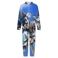 thumbnail image 4 of Mobile Suit Gundam Hooded Union Suit One Piece Pajama Outfit PJs Sleepwear, 4 of 7