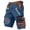 Dark Blue -BK23, variant on 250 Anniversary USA Cargo Shorts for Men Casual Tactical Independence Day 4th of July USA Flag Hiking Shorts Outdoor Light Gray 3XL
