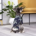 thumbnail image 6 of Reheyre Flower Pattern Pet T-shirt - Dress-up Short Sleeves Cardigan Outfit - Skin-friendly for Summer, 6 of 8