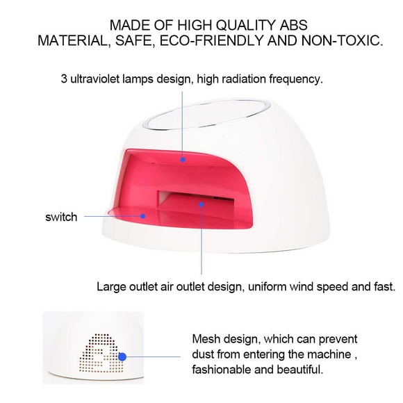 Mini Secador De Uñas No Tóxico, Secador De Uñas, Respetuoso Con El Medio Ambiente De Alta Para Prácticas De Belleza