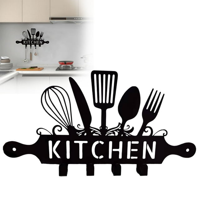 Cqxid Hooks Under $10 Personalized Family Kitchen Name Sign Custom Monogram Letter With First Last Name Split Letter Name Sign Wall Art Decor