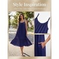 thumbnail image 3 of Sexy Dance Long Dress for Women Plus Size Summer Sundress With Pockets Sleeveless Party Dress Scoop Neck Night Gowns Dresses Sleepwear Pajama Nightdress, 3 of 11