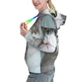 thumbnail image 2 of Honeii Funny Cat Pattern Womens Oversized Hoodies Long Sleeve Sweatshirts Pullover Fall Outfits with Pocket-Large, 2 of 7