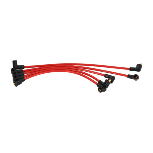 Spark Plug Wires, Red Silicone Wearproof High Performance Ignition Leads  For MGB 1800cc Models 