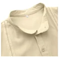 thumbnail image 3 of Camisa Para Hombre De Manga Corta Guayabera Casual Lino, 3 of 8